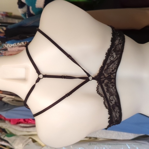 The Escante Collection Women's Racerback Bra w/Sequins and Lace Size Small/Med - Picture 3 of 10